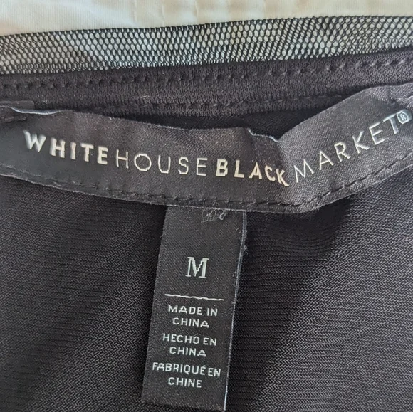 EUC Romantic Sequin Flower Tee from White House Black Market Size M - Picture 7 of 10